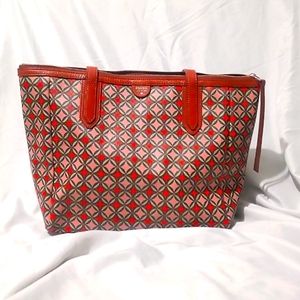 'Fossil' NWOT large double strap tote